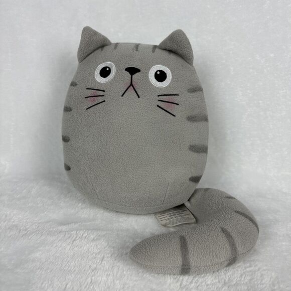 Dicke Katze & Friends 10" Gray Cat Plush 2013 Kitty Stuffed Animal Toy Doll - Picture 1 of 11